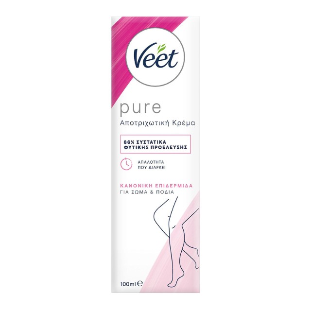 Veet Pure Αποτριχωτική Κρέμα για Κανονικές Επιδερμίδες 100ml