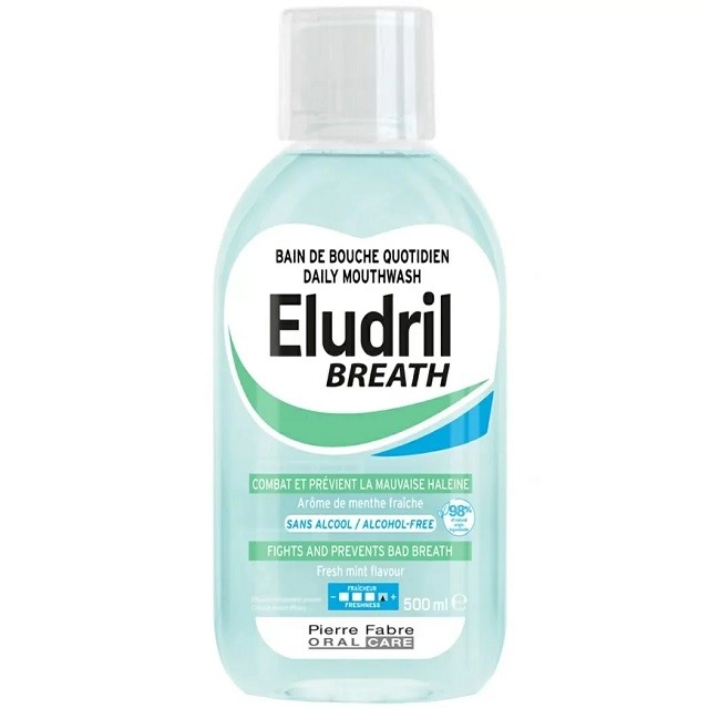 Elgydium Eludril Breath Mouthwash Στοματικό Διάλυμα Για Την Δυσάρεστη Αναπνοή, 500ml