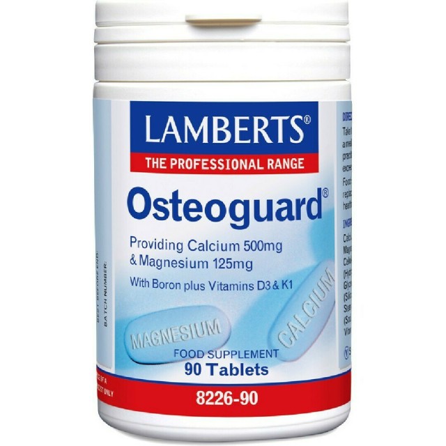 LAMBERTS Osteoguard, Ολοκληρωμένη Φόρμουλα για Υγειή Οστά 90tabs 8226-90