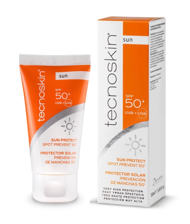 Tecnoskin Sun Protect , Αντηλιακή Κρέμα Προσώπου για Επιδερμίδες με κηλίδες & δυσχρωμίες, Spot Prevent 50+,  50ml