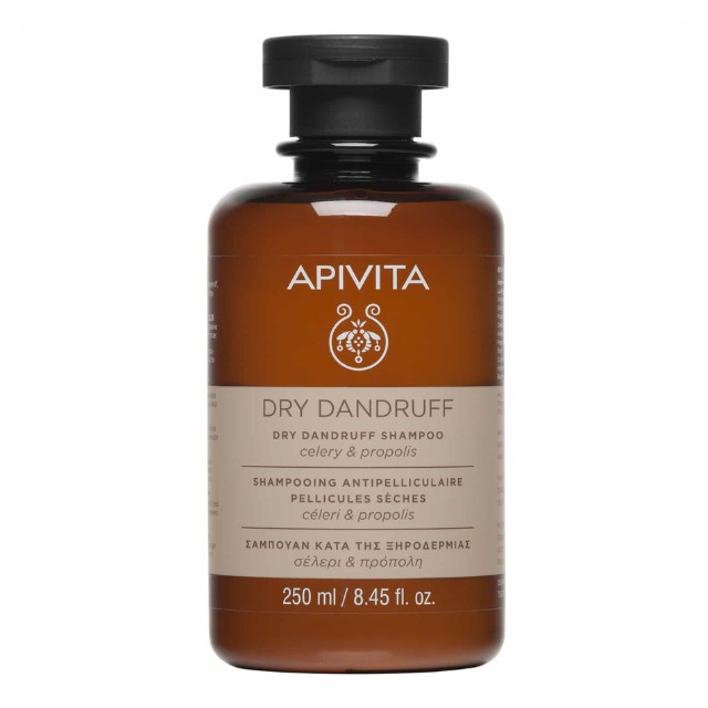 Apivita Dry Dandruff Shampoo Celery & Propolis Σαμπουάν Κατά της Ξηροδερμίας με Σέλερι & Πρόπολη 250ml