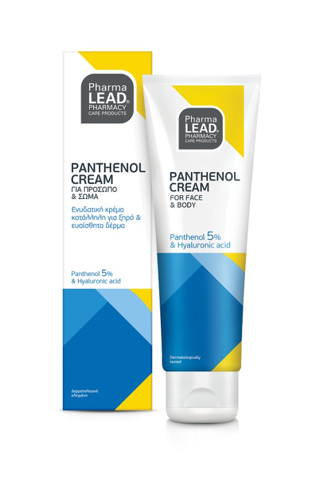 PharmaLead Panthenol Cream, Ενυδατική Κρέμα Κατάλληλη Για Ξηρό & Ευαίσθητο Δέρμα 100ml