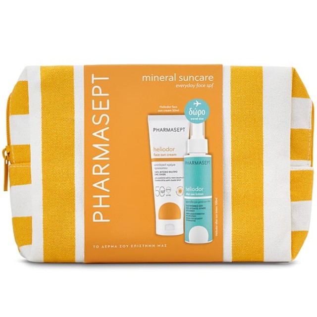 Pharmasept Mineral Suncare Πακέτο Heliodor Face Sun Cream SPF50 50ml & Δώρο After Sun 100ml