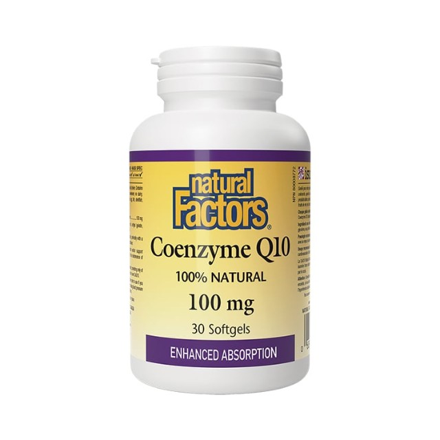 Natural Factors Coenzyme Q10 100mg 30 Μαλακές Κάψουλες