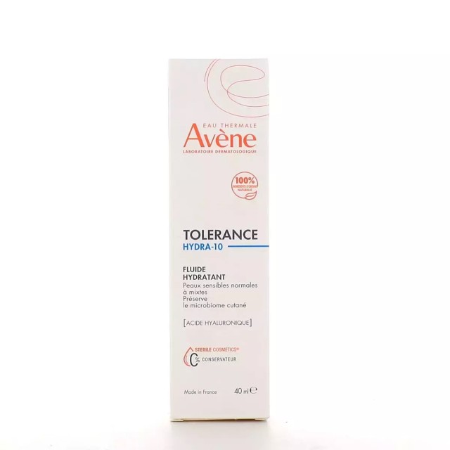 AVENE Tolerance Hydra-10 Ενυδατικό Fluid Για Κανονική & Μικτή Επιδερμίδα, 40 ml