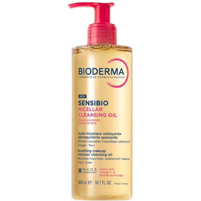 Bioderma Sensibio Micellar Cleansing Oil Έλαιο Καθαρισμού & Ντεμακιγιάζ 300ml