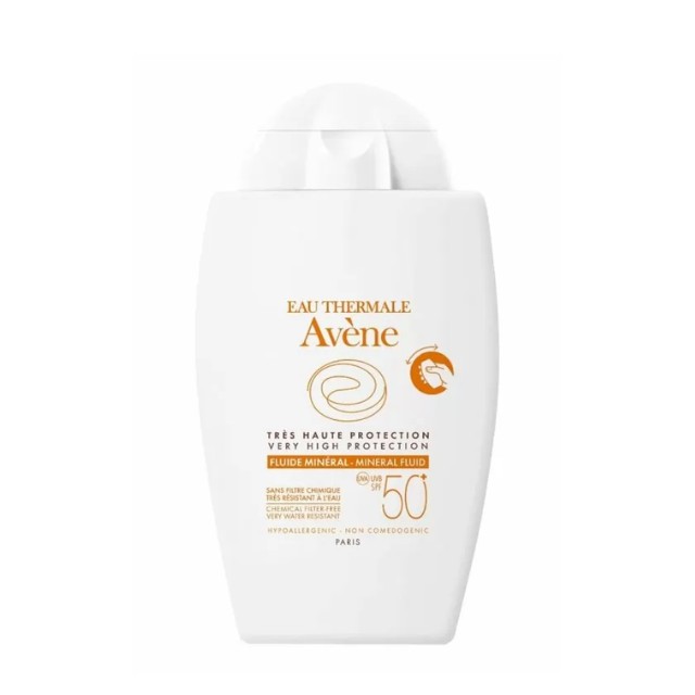 Avene Solaire Fluide Mineral Spf50+ Αντηλιακό Προσώπου για το Ευαίσθητο Δέρμα 40ml