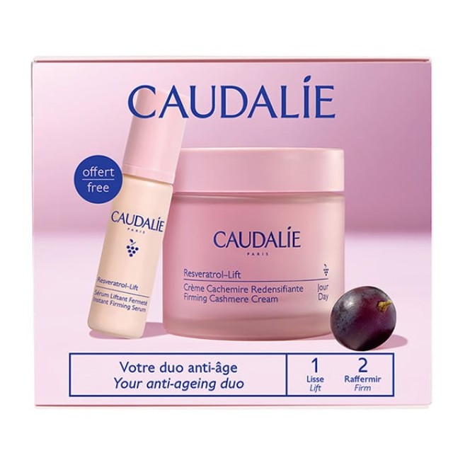 Caudalie Πακέτο Resveratrol-Lift Cashemire Κρέμα Ημέρας 50ml & Δώρο Serum 10ml
