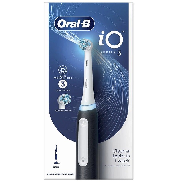 Oral-B iO Series 3 Ηλεκτρική Οδοντόβουρτσα Με Αισθητήρα Πίεσης Για Προστασία Των Ούλων, 1τμχ