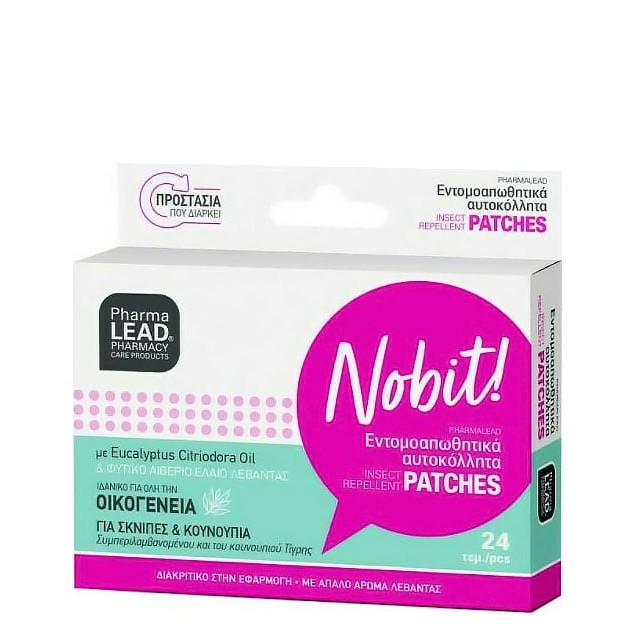 PharmaLead Nobit Insect Repellent Patches Εντομοαπωθητικά Αυτοκόλλητα Για Όλη Την Οικογένεια, 24τμχ
