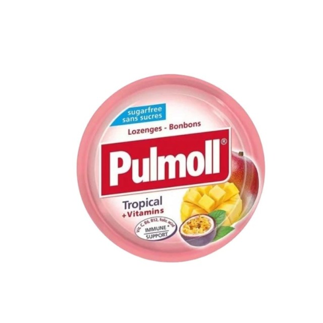 Pulmoll Καραμέλες Tropical   Vitamins 45gr