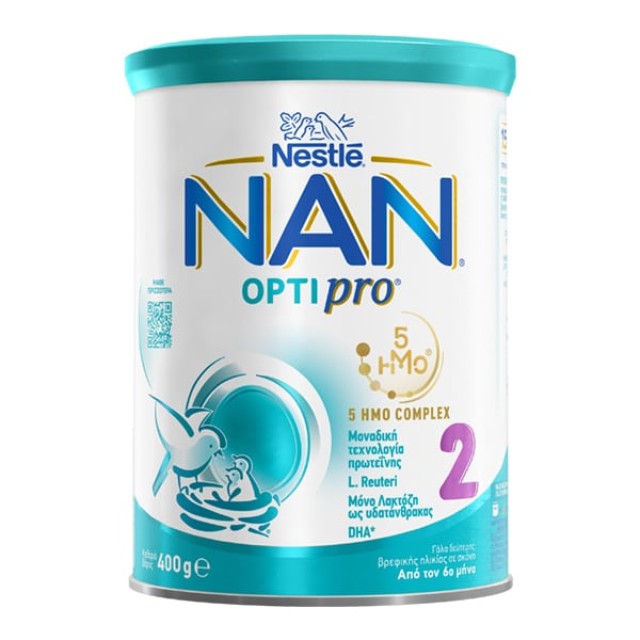 Nestle NAN Optipro 2 Γάλα 2ης Βρεφικής Ηλικίας σε Σκόνη από τον 6ο Μήνα 400gr