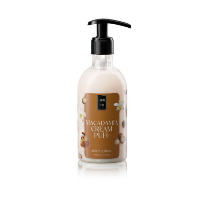 Lavish Care Macadamia Cream Puff Body Lotion Ενυδατική Κρέμα Σώματος Με Άρωμα Βανίλια Μακαντάμια 300ml