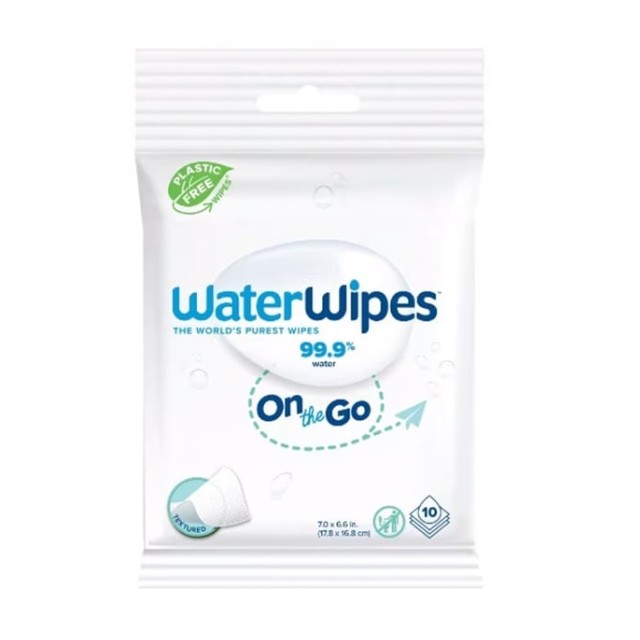 WaterWipes Μωρομάντηλα On the Go Χωρίς Άρωμα 10 Τεμάχια