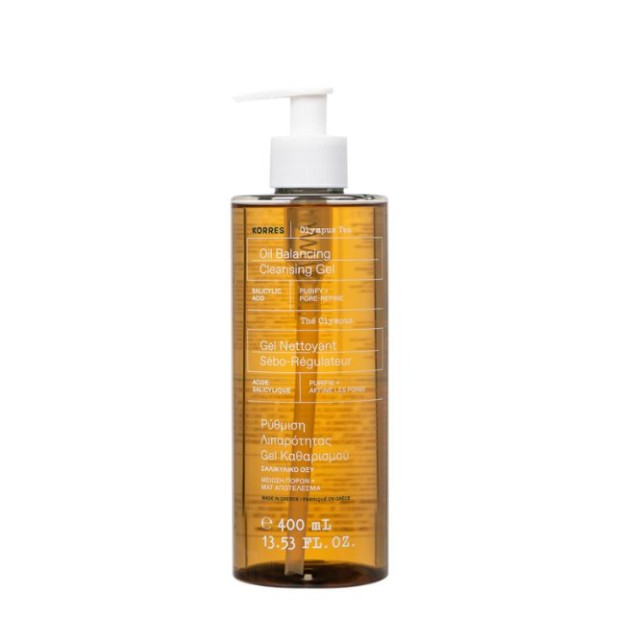 Korres Olympus Tea Cleansing Gel για Ρύθμιση Λιπαρότητας 400ml