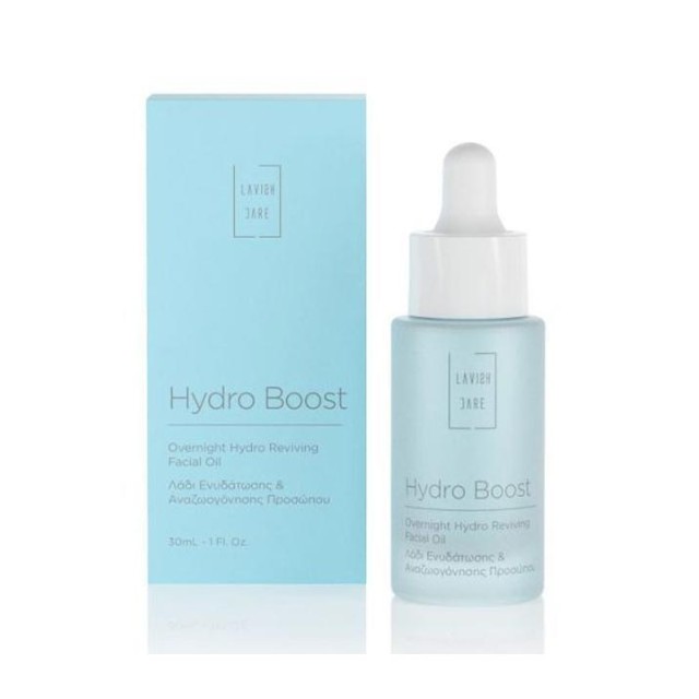Lavish Care Hydro Boost Overnight Hydro Reviving Facial Oil, Έλαιο Αναζωογόνησης & Ενυδάτωσης, 30ml