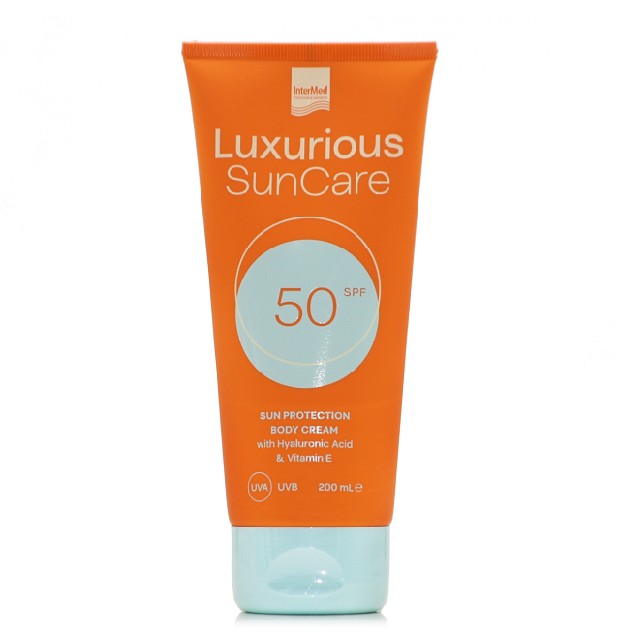 INTERMED Luxurious Suncare Body Cream SPF50 Αντηλιακή Κρέμα Σώματος, 200ml