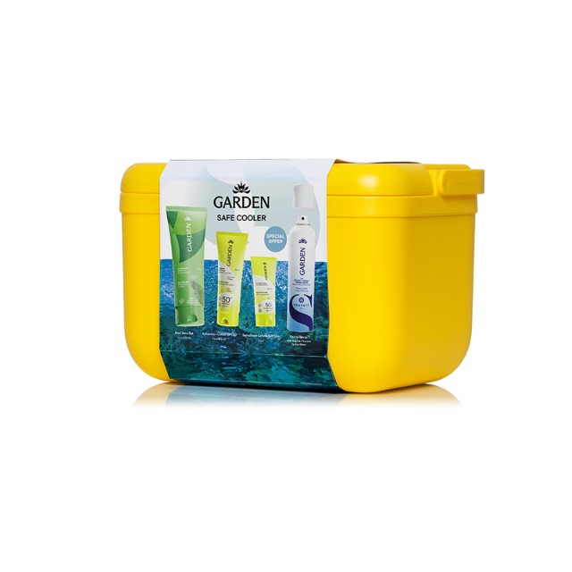 Garden Safe Cooler Πακέτο Aloe Vera Gel 200ml & Sunscreen Face Cream SPF50 25ml & Face/Body SPF50 75ml & Facial Spray 150ml