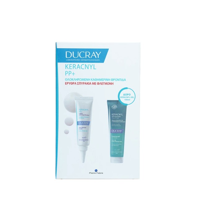 Ducray Keracnyl Πακέτο PP+ Κρέμα Κατά των Ατελειών 30ml & Δώρο Moussant Gel 100ml