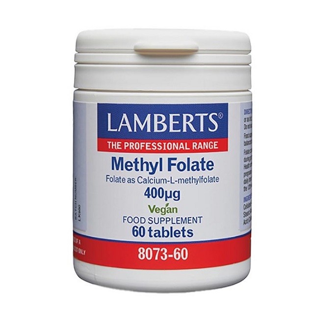 Lamberts Methyl Folate 400mg Συμπλήρωμα Διατροφής Με Φολικό Οξύ, 60 Ταμπλέτες (8073-60)