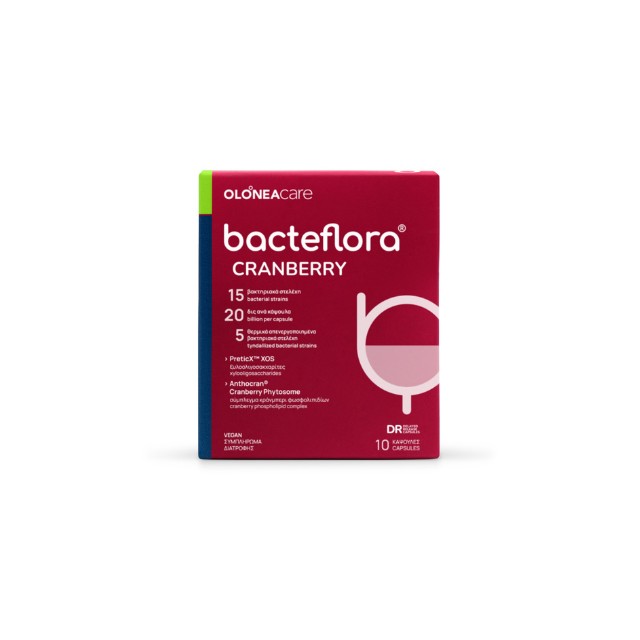 Olonea BacteFlora Cranberry Προβιοτικό για την υποστήριξη του ουροποιητικού 10caps