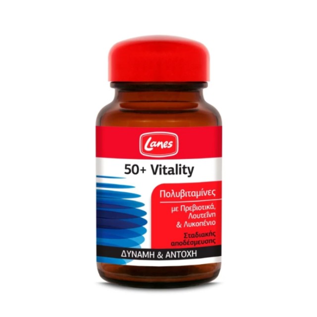 Lanes 50+ Vitality Πολυβιταμίνη για Δύναμη & Αντοχή 30 Tαμπλέτες