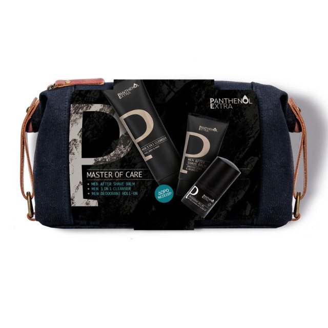 Panthenol Extra Πακέτο Master of Care Men After Shave Balm 75ml & Cleanser 3in1 200ml & Deo Roll- On 50ml