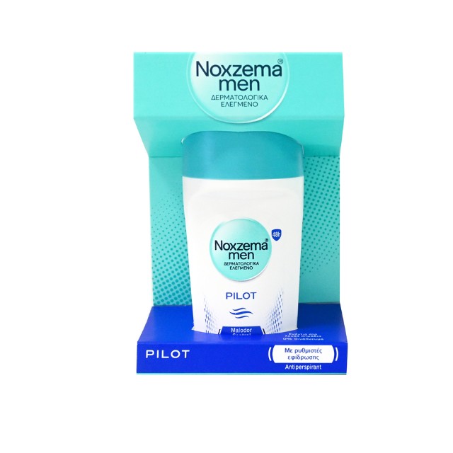 Noxzema Men Pilot Roll-On Malodor Ανδρικό Αποσμητικό 48ωρης Προστασίας 50ml