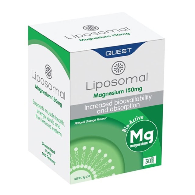 Quest Liposomal Magnesium 150mg Λιποσωμικό Μαγνήσιο 30 Φακελάκια