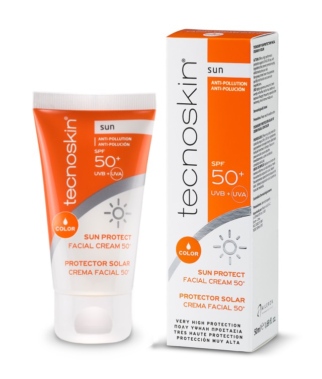 Tecnoskin Αντηλιακή Κρέμα Προσώπου Με Χρώμα / Sun Protect Facial Cream Color SPF50+ , 50ml