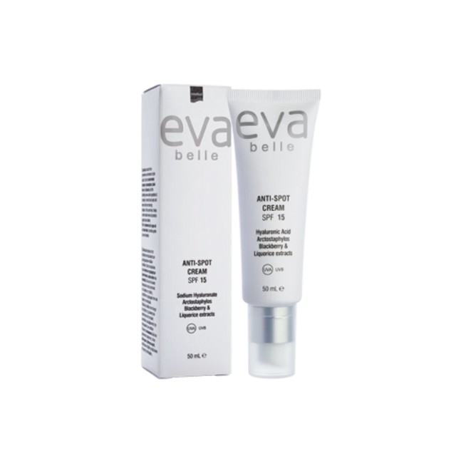 Intermed Eva Belle Anti-Spot Cream SPF15 Κρέμα Ημέρας με Υαλουρονικό Οξύ για Πανάδες 50ml