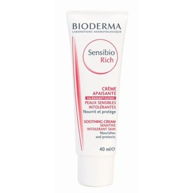 BIODERMA Sensibio Riche / Rich Cream Κρέμα Ενυδάτωσης για ευαίσθητες επιδερμίδες, 40 ml