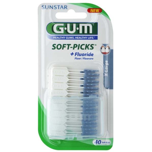 GUM Soft Picks (636), Οδοντιατρικές Οδοντογλυφίδες XL 40τμχ