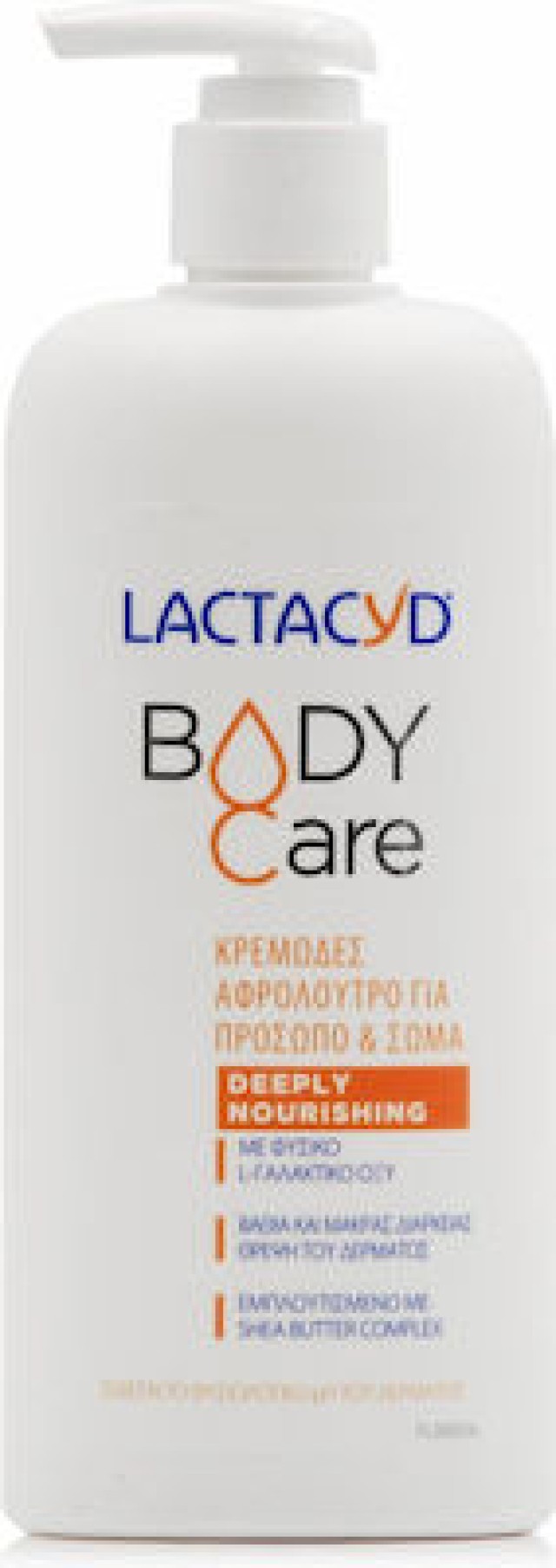 LACTACYD Body Care Deeply Nourishing Κρεμώδες Θρεπτικό Αφρόλουτρο Για Πρόσωπο & Σώμα, 300ml