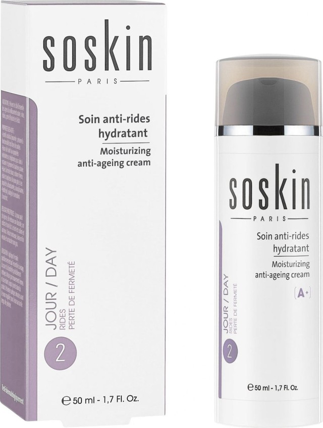 SOSKIN Day A+ Moisturizing Anti-Ageing Cream, Ενυδατική Αντιγηραντική Κρέμα Προσώπου Ημέρας 50ml