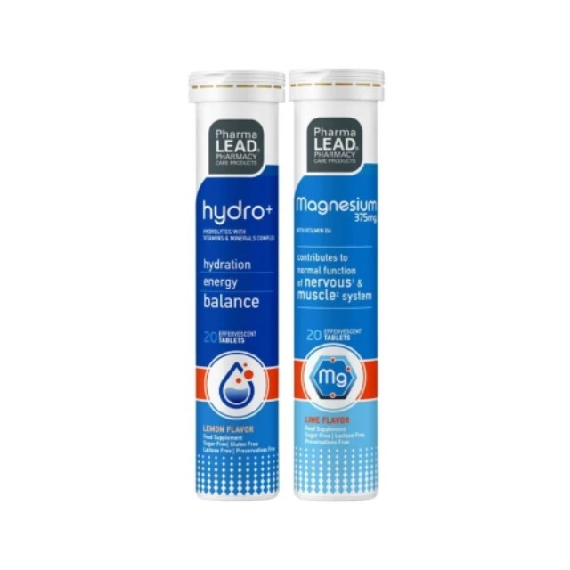 PharmaLead Πακέτο Hydro+ 20 Αναβράζοντα Δισκία & Magnesium 375mg 20 Αναβράζοντα Δισκία