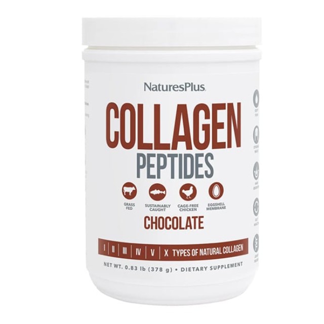 Natures Plus Collagen Peptides Powder Chocolate 378g