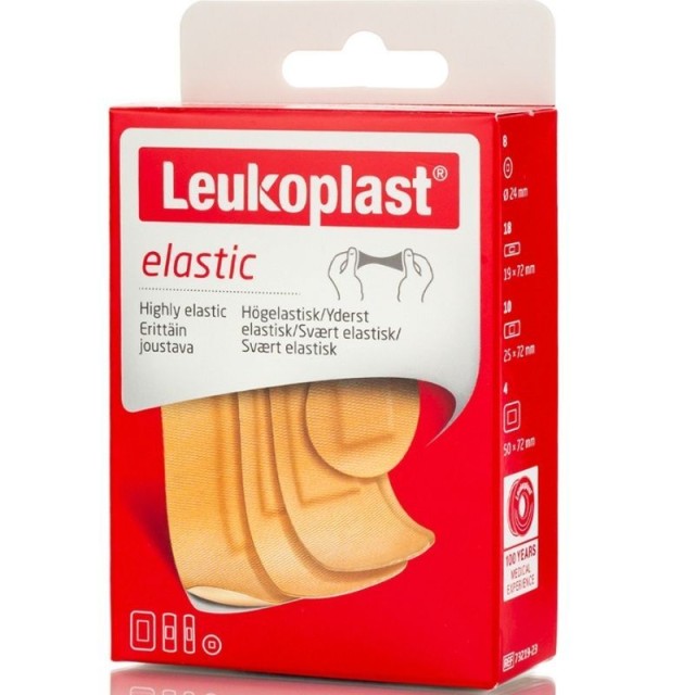 Leukoplast Elastic, Αυτοκόλλητα Επιθέματα 4 Διαφορετικά Μεγέθη, 40 Τμχ
