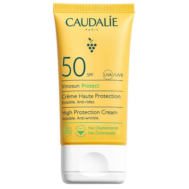 Caudalie Vinosun Protect High Protection Cream SPF50 Αντηλιακή Κρέμα Προσώπου & Λαιμού, 50ml