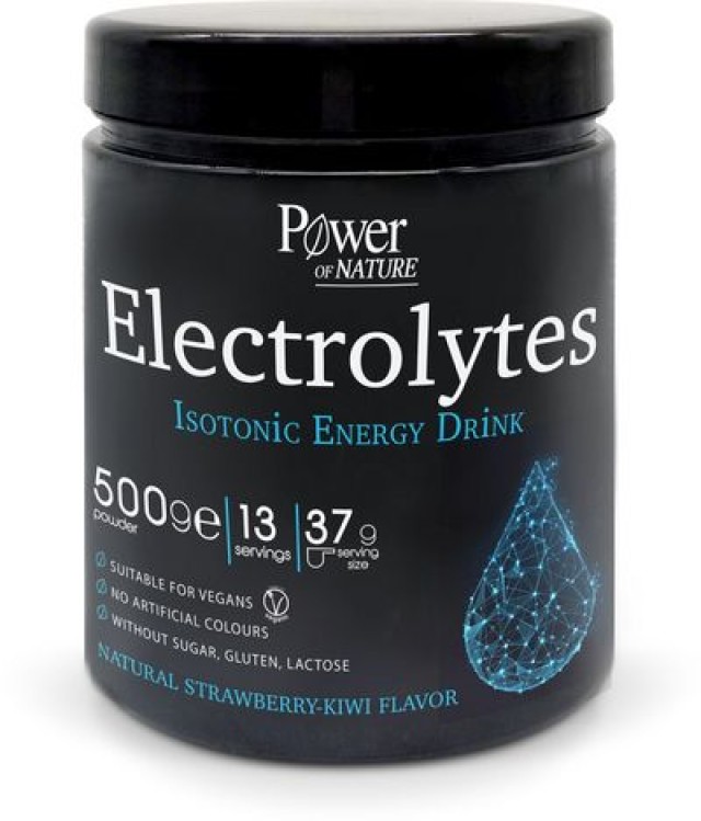 POWER HEALTH Electrolytes Sport Isotonic Energy Drink Συμπλήρωμα Διατροφής Με Γεύση Φράουλα & Ακτινίδιο Για Αθλητές, 500gr