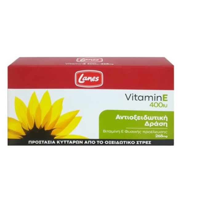 Lanes Vitamin E 400iu 268mg με Αντιοξειδωτική Δράση 30 Κάψουλες