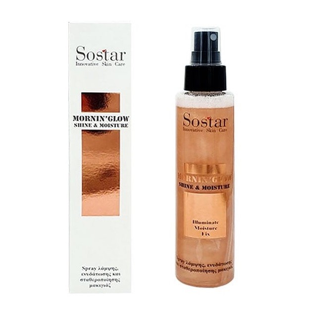 Sostar Mornin Glow Shine & Moisture Spray Λάμψης & Ενυδάτωσης Προσώπου & Σώματος, 125ml