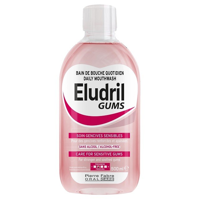 Eglydium Eludril Gums Mouthwash Στοματικό Διάλυμα Για Ευαίσθητα Ούλα, 500ml