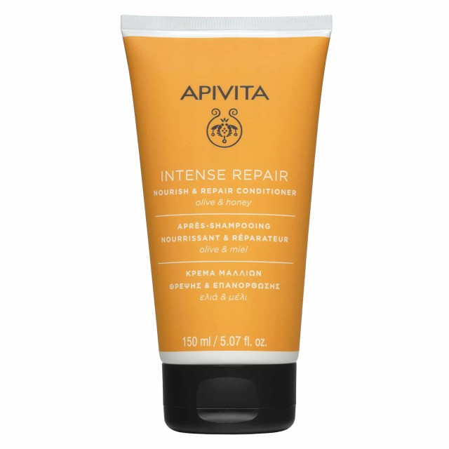 APIVITA Hair Conditioner Nourish & Repair with Olive & Honey, Κρέμα Μαλλιών Θρέψης και Επανόρθωσης με Ελιά & Μέλι, 150ml