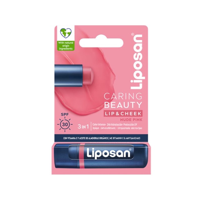 Liposan Caring Beauty Lip & Cheek SPF30 Nude Pink 4.8gr