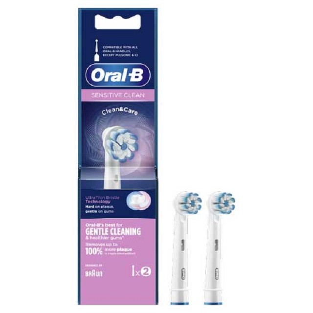 Oral-B Ανταλλακτικές Κεφαλές Sensi Ultra Thin Ηλεκτρικής Οδοντόβουρτσας, 2τεμάχια