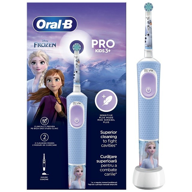 Oral-B Pro Kids Electric Toothbrush Ηλεκτρική Οδοντόβουρτσα Frozen 3+ Ετών, 1τμχ