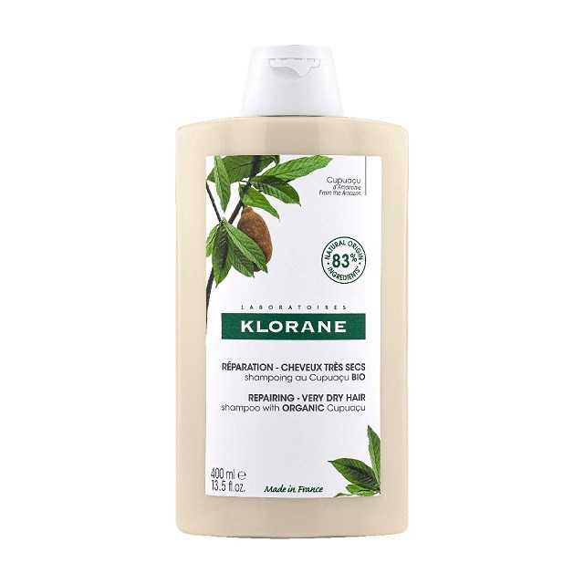 Klorane Organic Cupuacu Butter Shampoo Σαμπουάν Για Πολύ Ξηρά Μαλλιά Με Βούτυρο Κουπουασού, 400ml