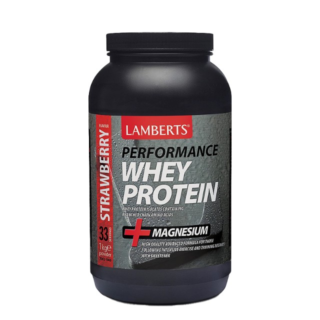 Lamberts Performance Whey Protein με Γεύση Φράουλα 1000gr 7002-1000