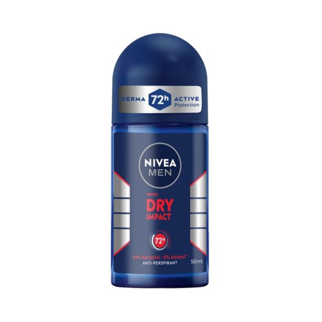 Nivea Men Deo Dry Impact Roll-on Ανδρικό 50ml